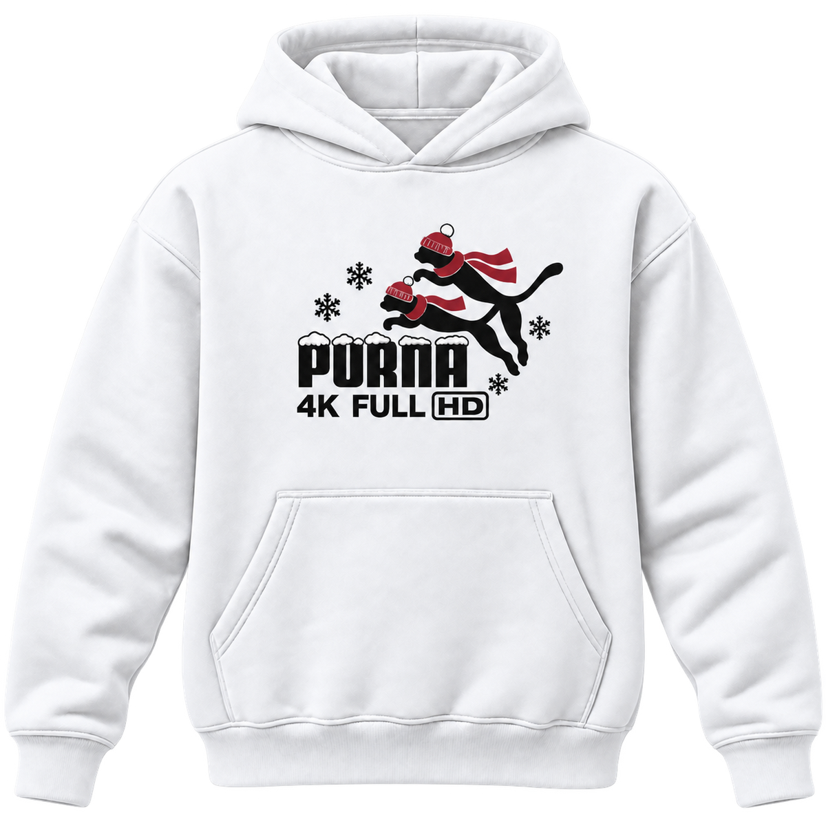 Purna 4K FULLHD Kapüşonlu Sweatshirt