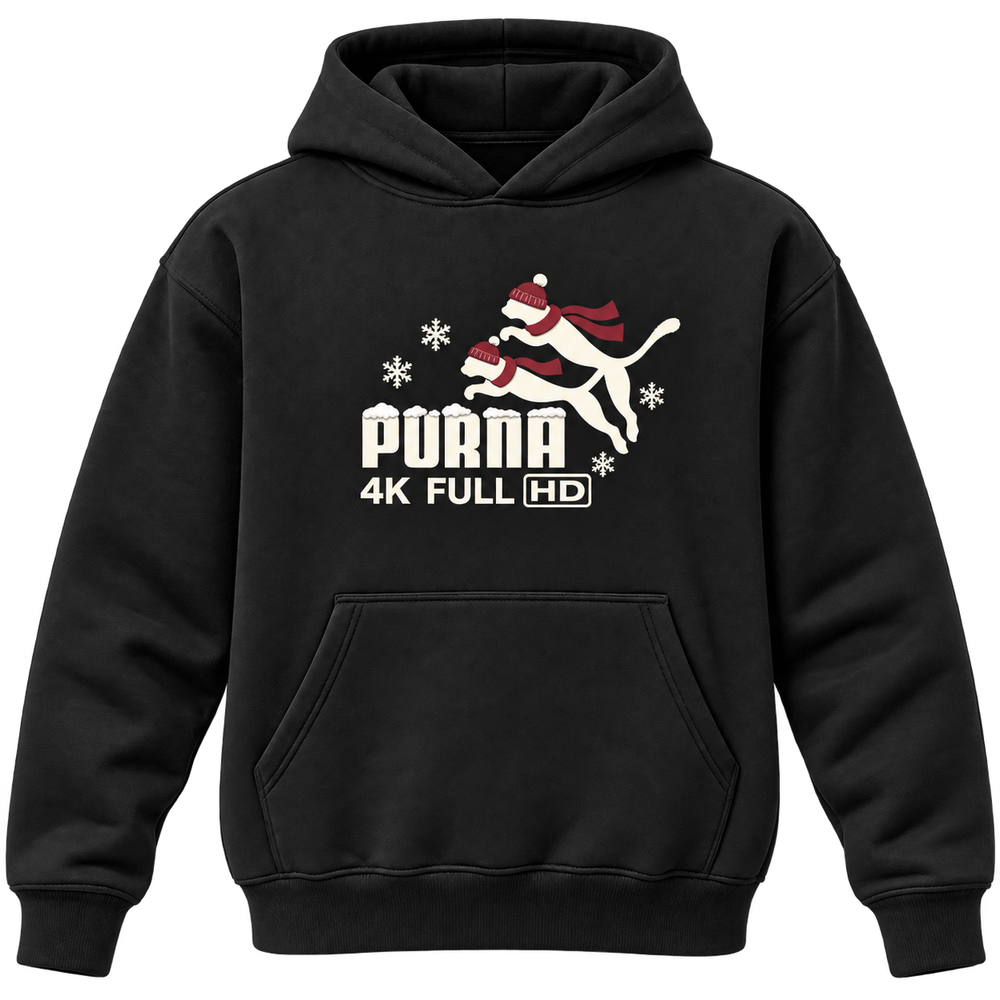 Purna 4K FULLHD Kapüşonlu Sweatshirt