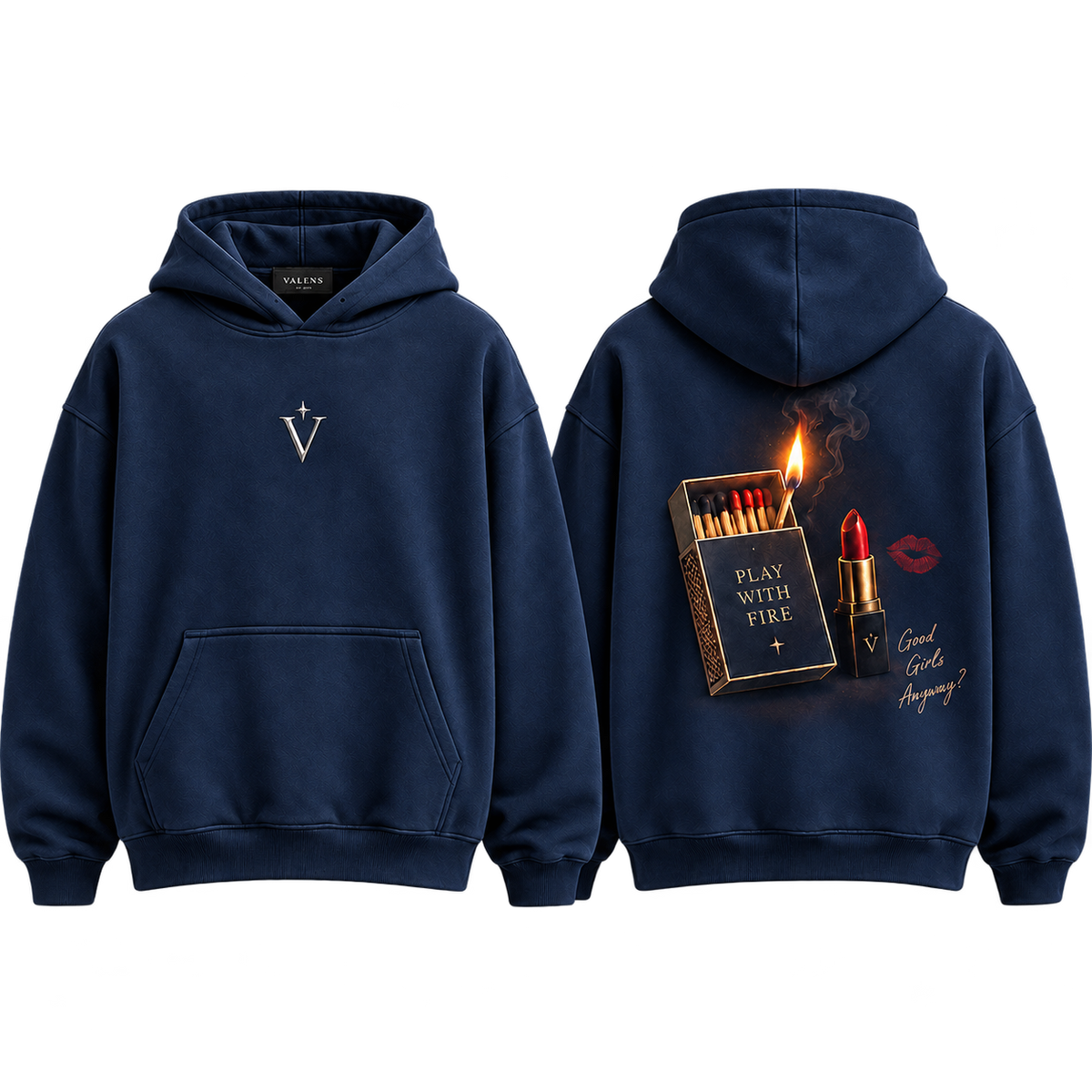 Ateşle Oyna Kapüşonlu Sweatshirt — raf sunumu